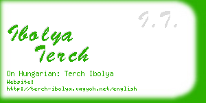 ibolya terch business card